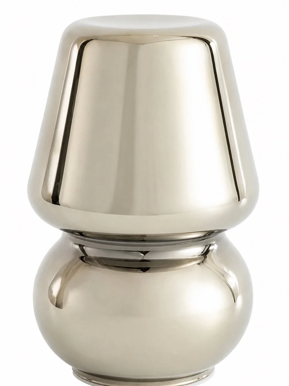 Urban Shop Chrome Glass Mushroom Lamp – 5” W x 7.5” H NIB Modern Aesthetic Decor
